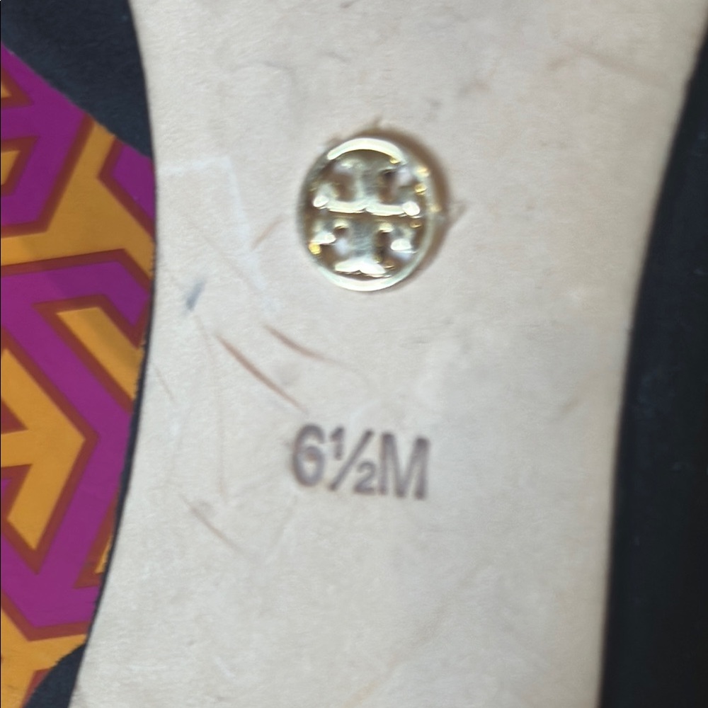 Tory Burch Black Suede Heels 3 inch heel. See all photos for condition. - Picture 7 of 8
